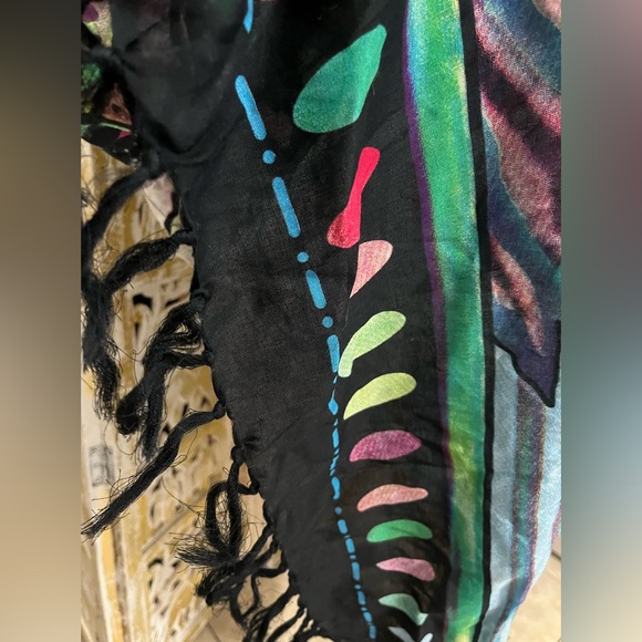Bali Butterfly Sarong Paleo Wrap Scarf Shawl Tapestry - Beach Boho Hippie - Picture 5 of 10